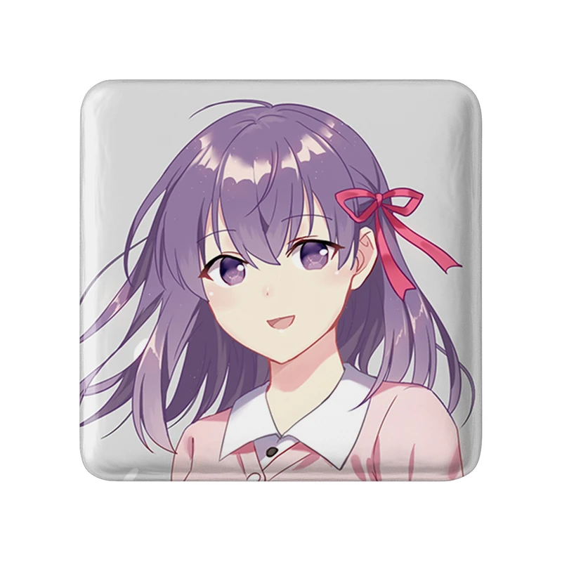 مگنت خندالو طرح ساکورا انیمه فیت استی نایت Fate Stay Night  مدل مربعی کد 22760