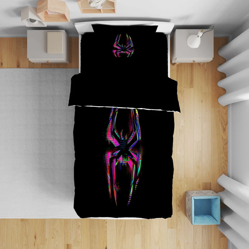 سرویس روتختی مدل عنکبوت رنگی T5625 تک نفره 5 تکه