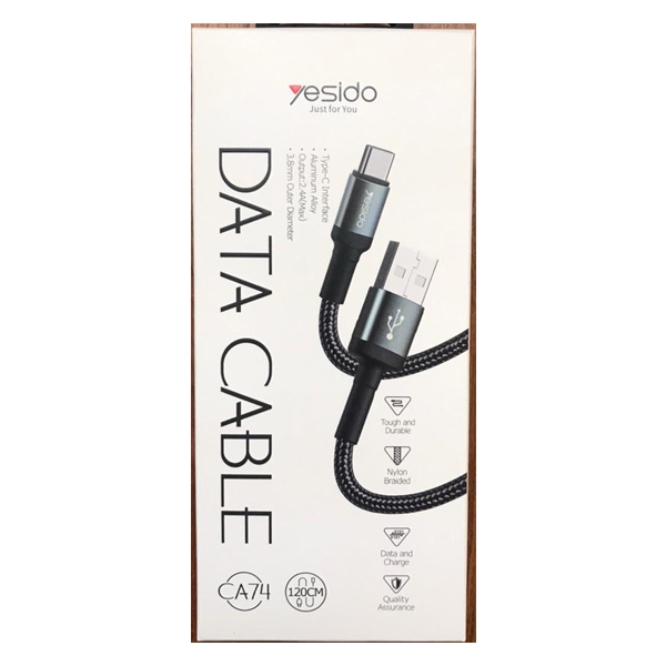 کابل تبدیل USB به USB-C یسیدو مدل ca74 طول 1.2 متر