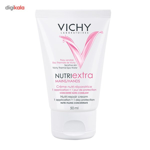 کرم ترمیم کننده دست و ناخن ویشی مدل Nutri Extra حجم 50 میلی لیتر