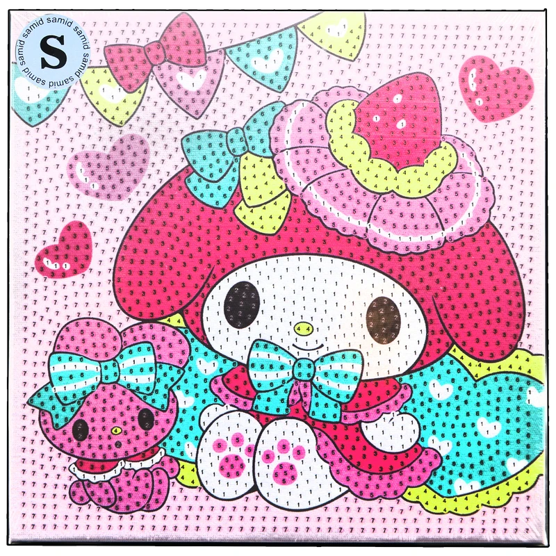 بازی آموزشی سمید مدل ساخت تابلو نقاشی الماسی طرح ملودی