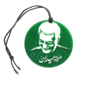 آویز خودرو طرح مرد میدان شهید حاج قاسم سلیمانی