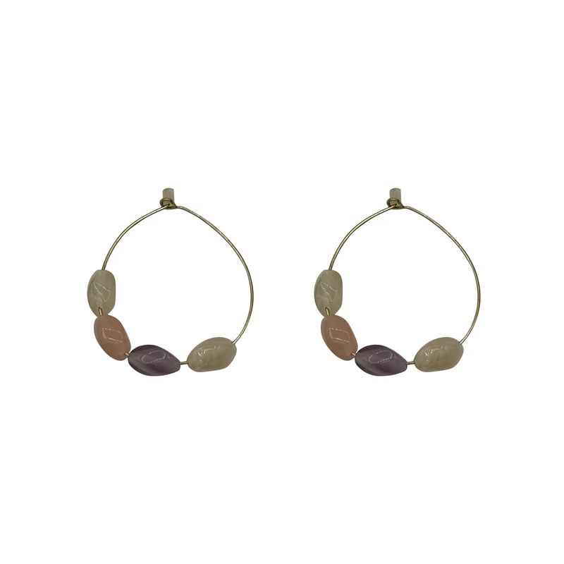 گوشواره حلقه‌ای زنانه مدل stony