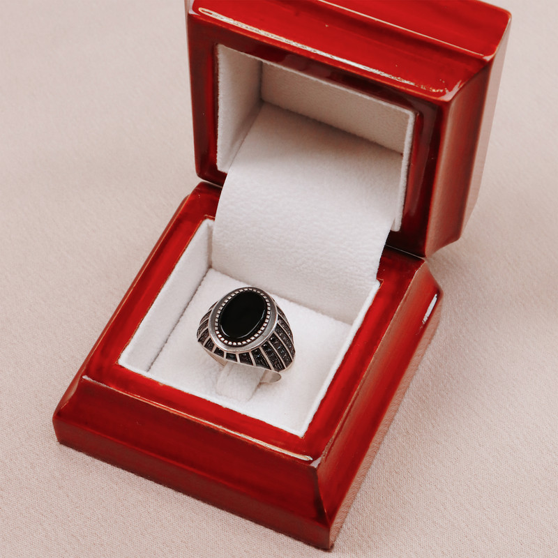 انگشتر نقره مردانه جی تی ای مدل جی نایس