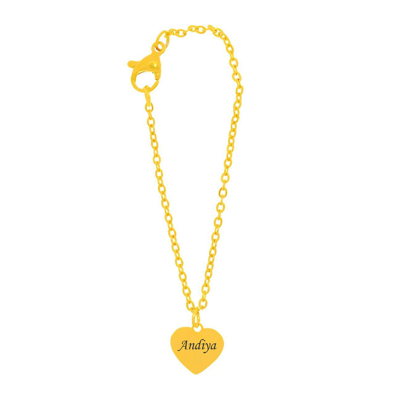 آویز ساعت طلا 18 عیار زنانه لیردا مدل اسم آندیا 1234
