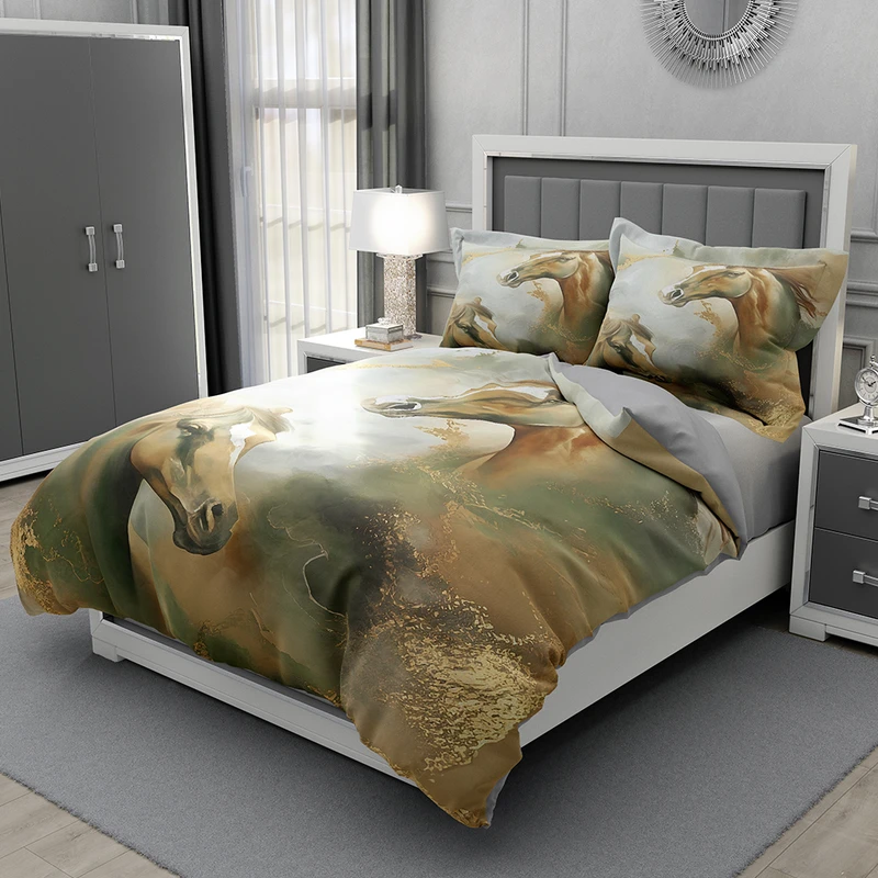 سرویس روتختی مدل اسب 5461 تک نفره 5 تکه