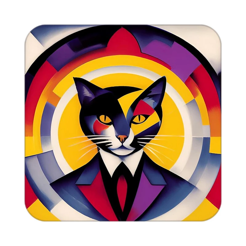 زیر لیوانی کاکتی طرح حیوانات رنگی مدل mp26389