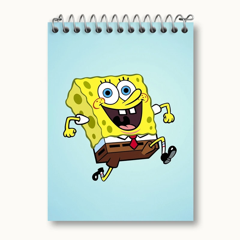 دفتر یادداشت 50 برگ خندالو مدل باب اسفنجی کد 24722