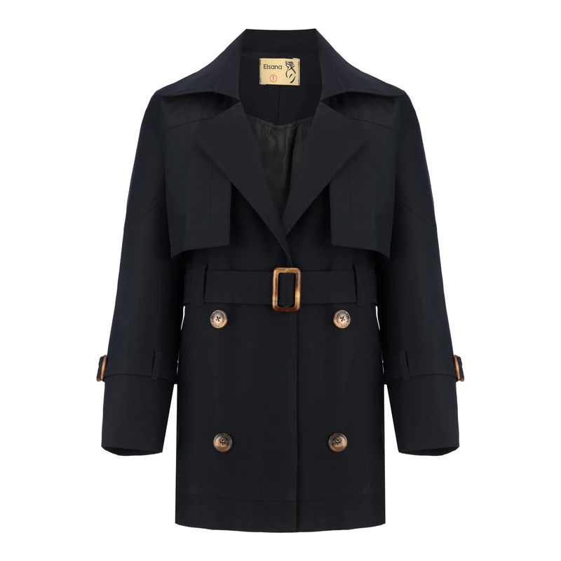 بارانی زنانه السانا مدل پوپر کد 233828