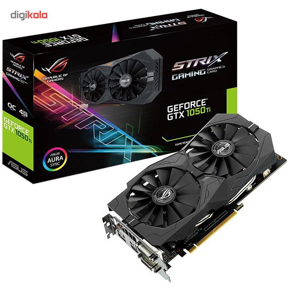 کارت گرافیک ایسوس مدل ROG STRIX-GTX1050TI-O4G-GAMING