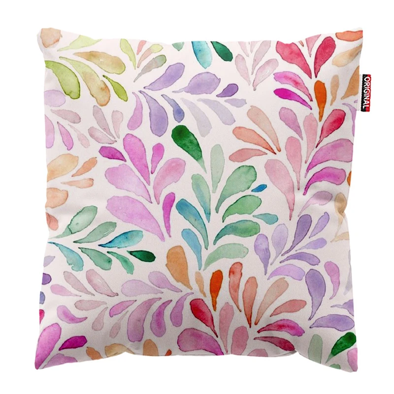 کوسن پاد آفرین طرح گل فانتزی کد 3215 سایز 40*40 سانتی متر
