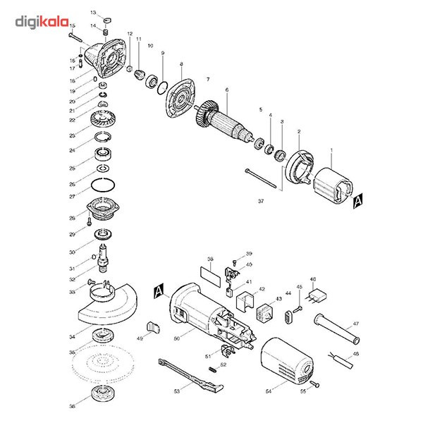 فرز انگشتی ماکیتا مدل GD0602 فرز انگشتی ماکیتا مدل GD0602
