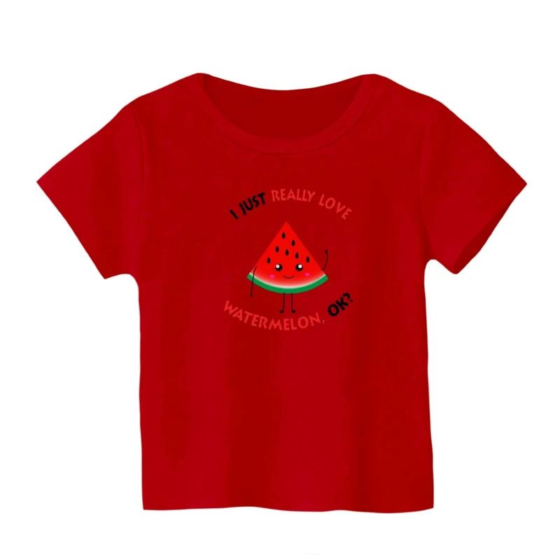 تی شرت آستین کوتاه بچگانه مدل هندوانه یلدایی کد 58