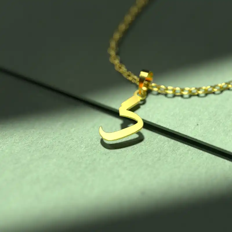 گردنبند طلا 18 عیار زنانه مدوپد مدل حرف گ کد I3-1-1154