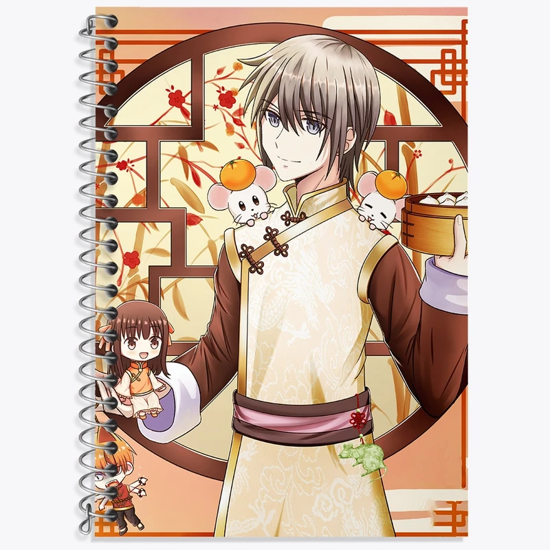 دفتر لغت 50 برگ خندالو طرح یوکی انیمه سبد میوه کد 33992