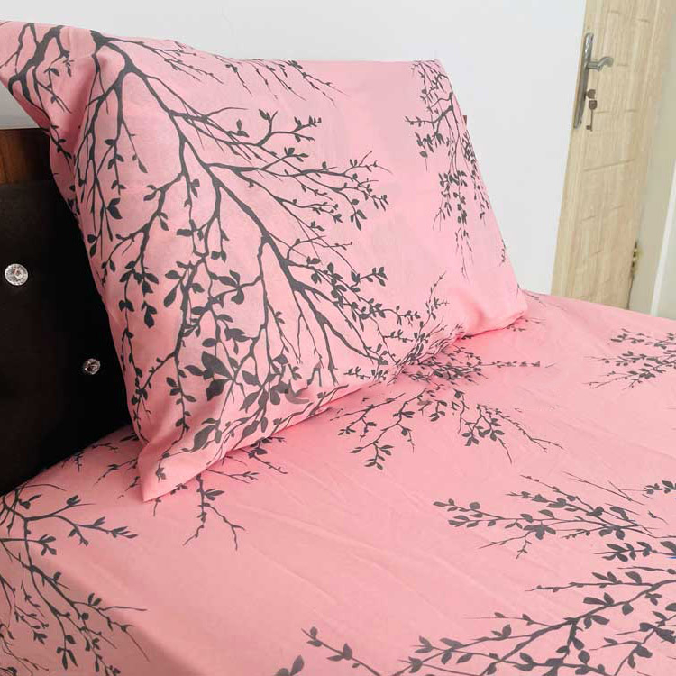 سرویس ملحفه مدل روتختی کشدار طرح سروناز  1.5 نفره 2 تکه