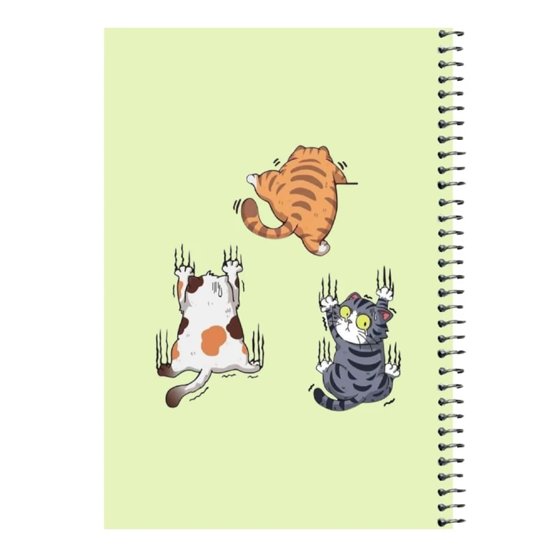 دفتر مشق 80 برگ اس جی مدل گربه های فراری   