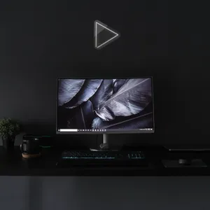 چراغ دیواری نئون دیزاین طرح Play_WHT