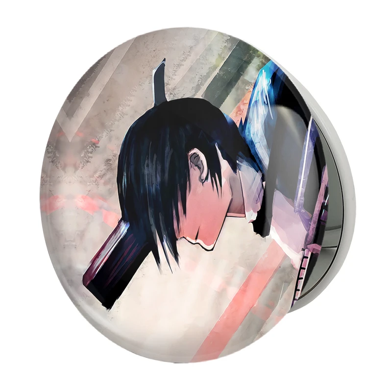 آینه جیبی خندالو طرح هایاکاوا انیمه مرد اره ای Chainsaw Man مدل تاشو کد 17934 