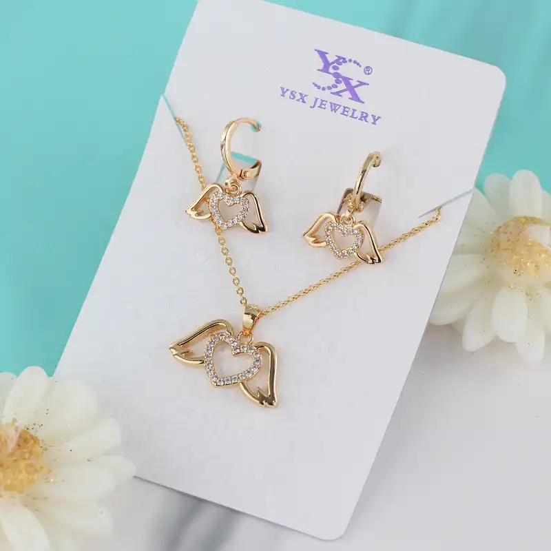 نیم ست زنانه وای اس ایکس مدل قلب کد AA144