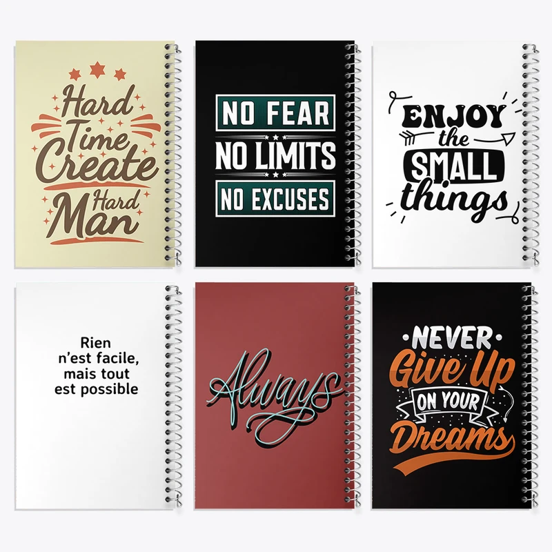 دفتر نقاشی 50 برگ خندالو طرح انگیزشی کد 833 مجموعه 6 عددی