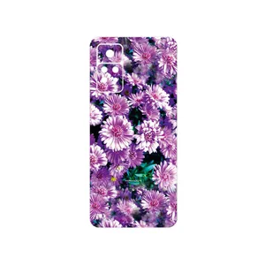 MAHOOT Purple_Flower Cover Sticker for Xiaomi Redmi Note 11 Pro Plus 5G India
