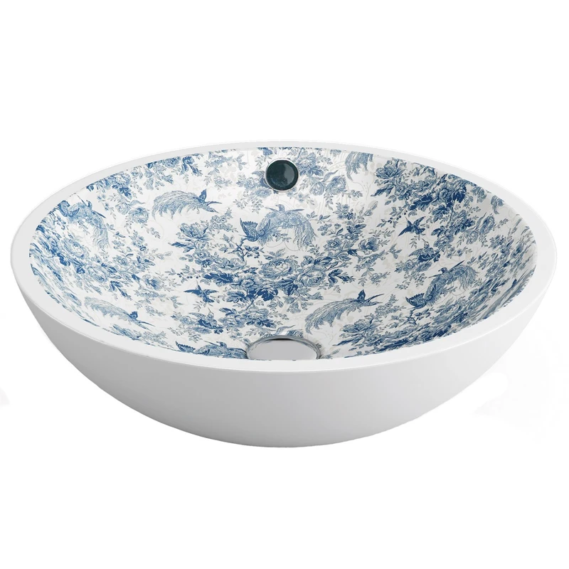 کاسه روشویی بت کو مدل Castellon-ToileDeJouy-Azul