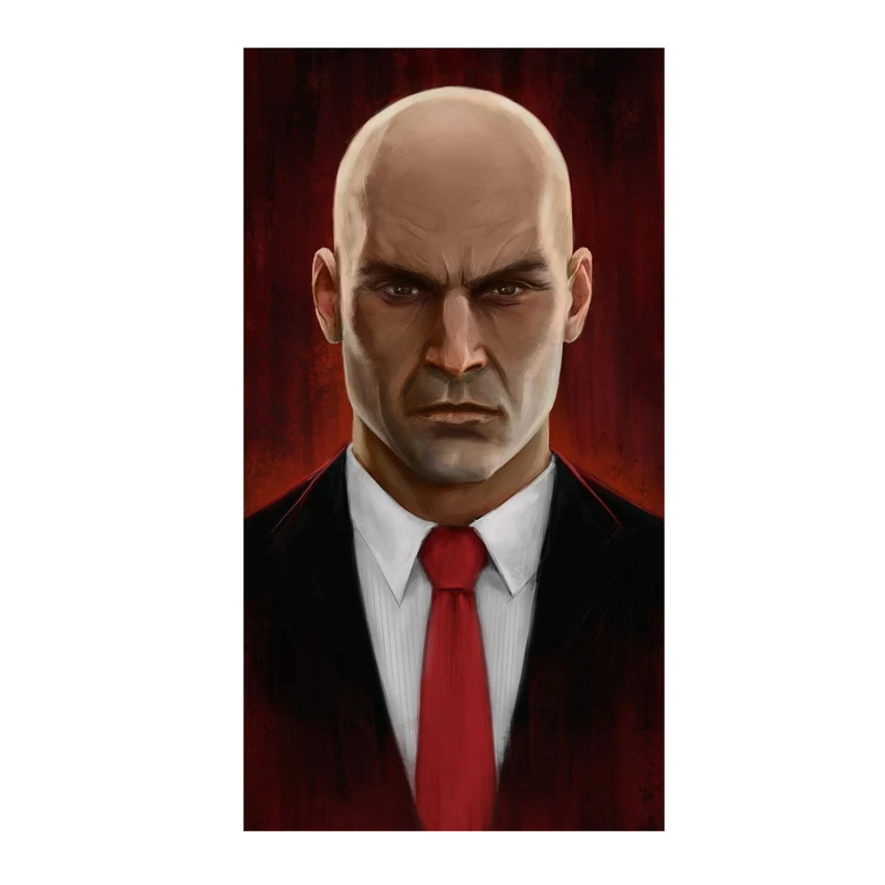 استیکر لپ تاپ و موبایل مدل بازی طزح هیتمن مامور 47 Hitman agent 47 کد 4519