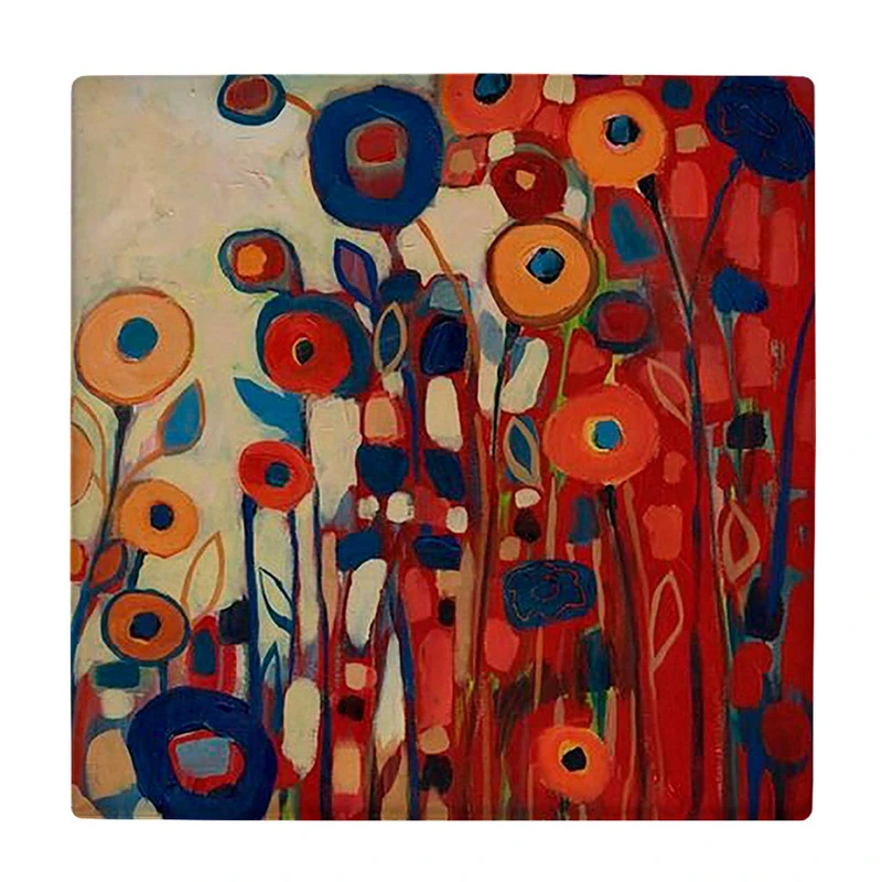  زیر لیوانی  طرح نقاشی گل ها کد    5923120_4534