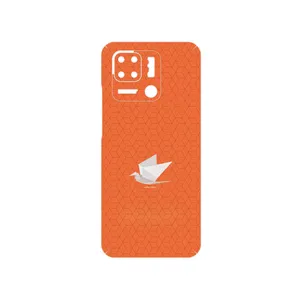 MAHOOT Minimalist origami bird Cover Sticker for Xiaomi Redmi 10 Power