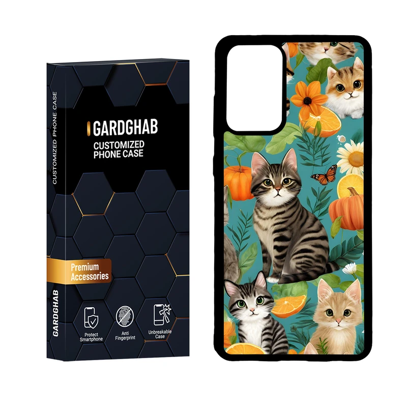 کاور گارد قاب مدل پشت گلس هنری مناسب برای گوشی موبایل سامسونگ Galaxy A72