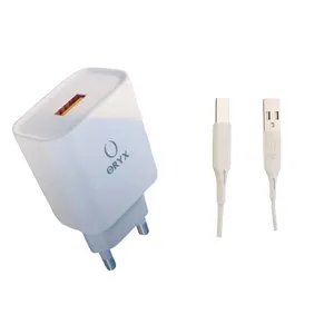 شارژر دیواری اوریکس مدل SPC-QC3.0 به همراه کابل USB-C