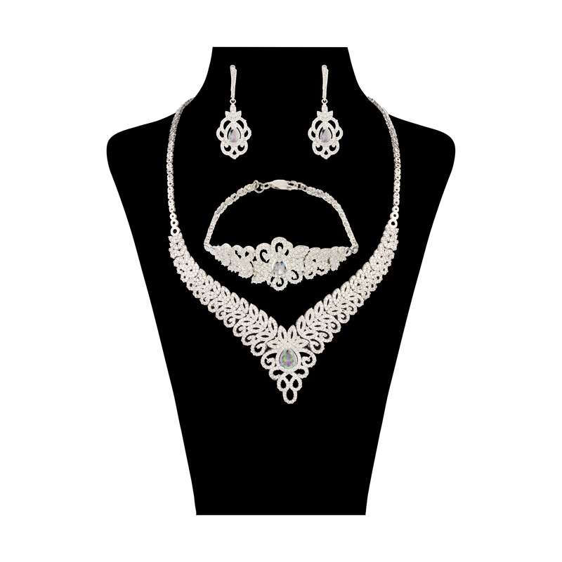 نیم ست نقره زنانه مدل SNR-RRR099