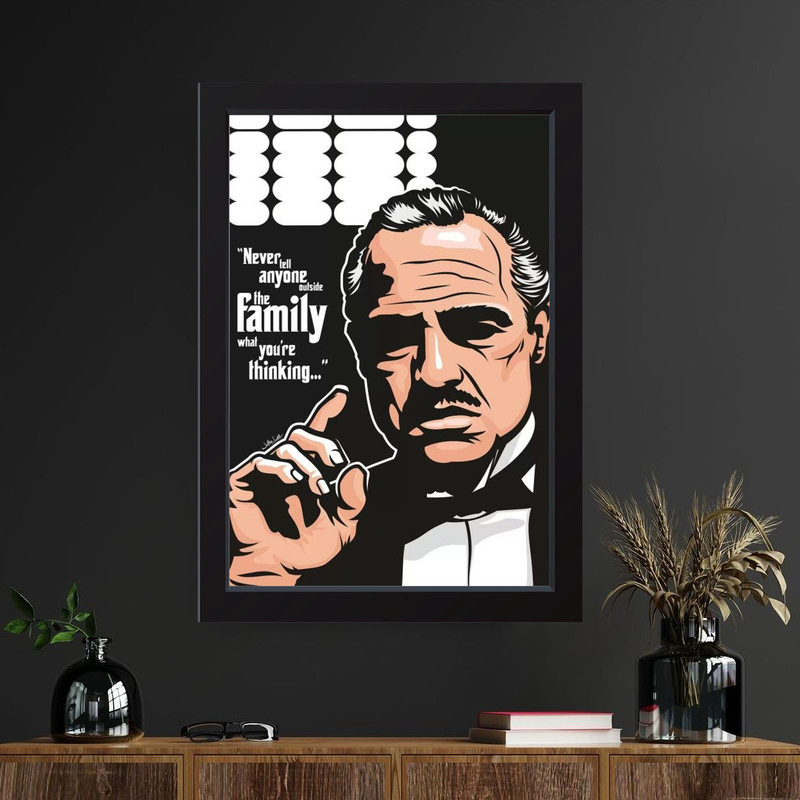 تابلو مدل God father پدرخوانده کد m2593-w
