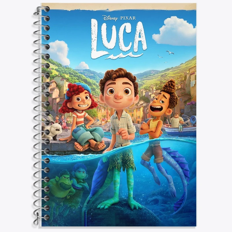 دفتر زبان 50 برگ خندالو مدل دو خط طرح لوکا کد F2076