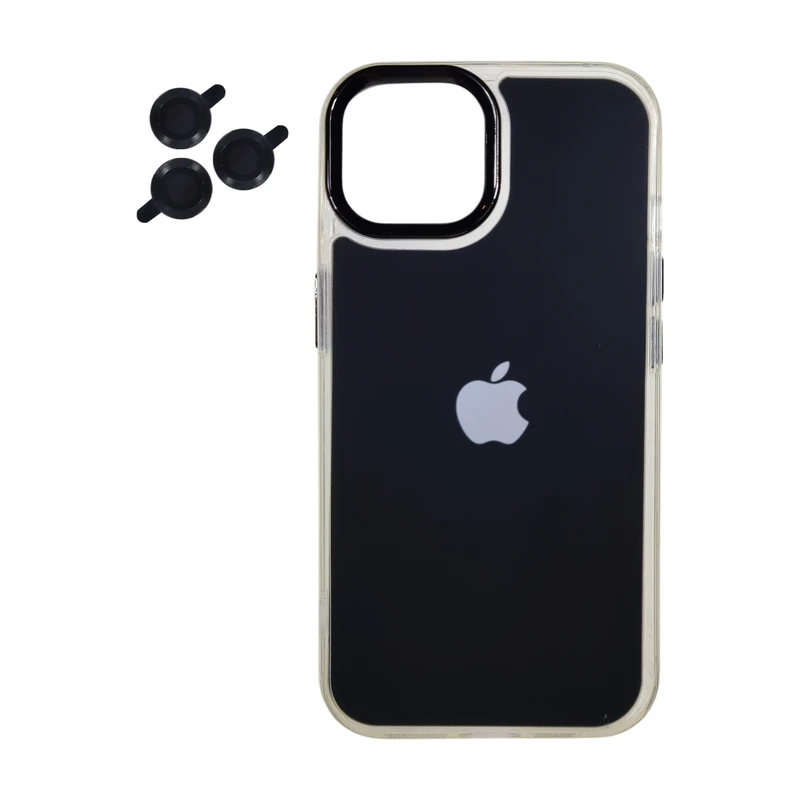 کاور مدل Pir Skin مناسب برای گوشی موبایل اپل iPhone 15 به همراه محافظ لنز