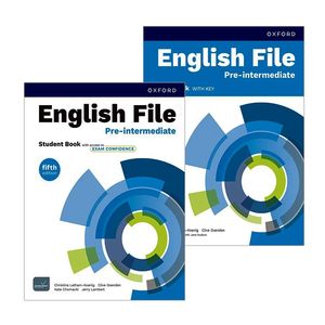 کتاب English File Pre Intermediate 5th Edition اثر جمعی از نویسندگان انتشارات آکسفورد 2 جلدی