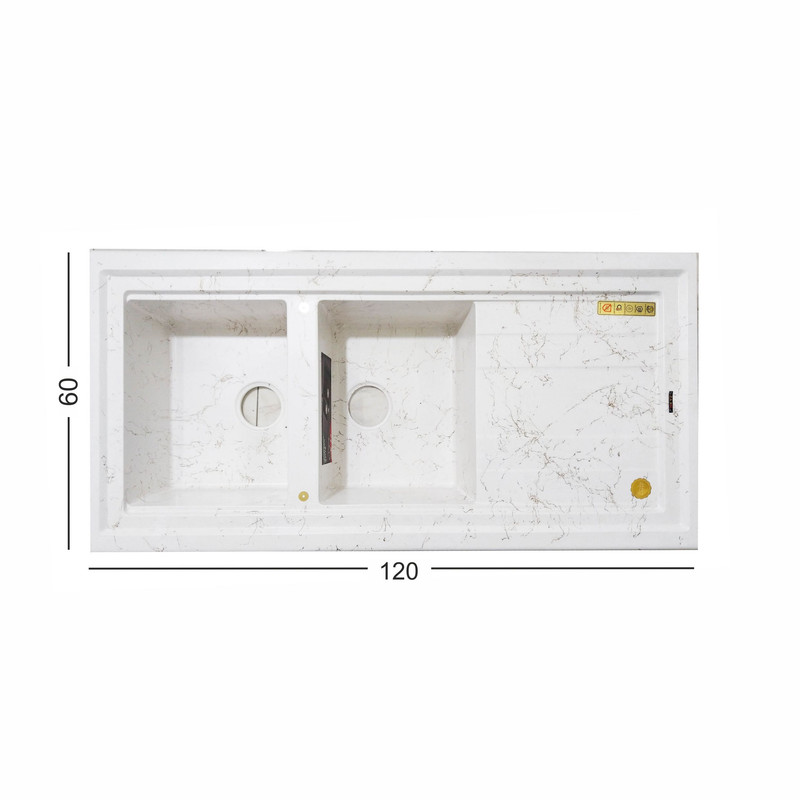 سینک ظرفشویی گرانیت مدل w120 روکار