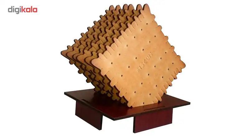 زیرلیوانی ژیوار طرح Biscuit بسته 6 عددی