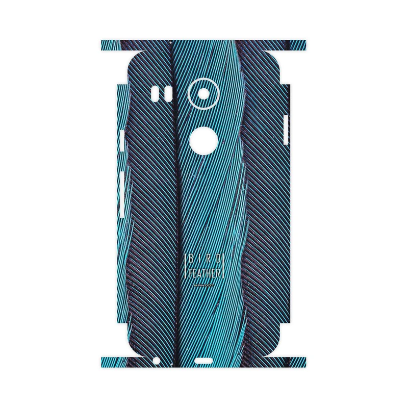 برچسب پوششی ماهوت مدل Turquoise feathers-FullSkin مناسب برای گوشی موبایل گوگل Nexus 5X
