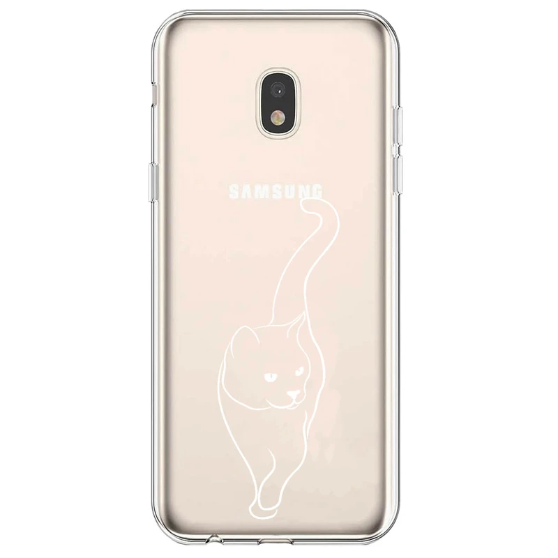 کاور مگافون طرح گربه مدل C60-W مناسب برای گوشی موبایل سامسونگ Galaxy J7 Pro / J730