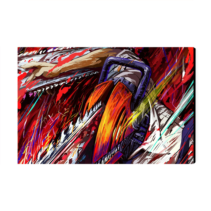 تابلو شاسی عرش مدل انیمه مرد اره ای Chainsaw Man کد As1488