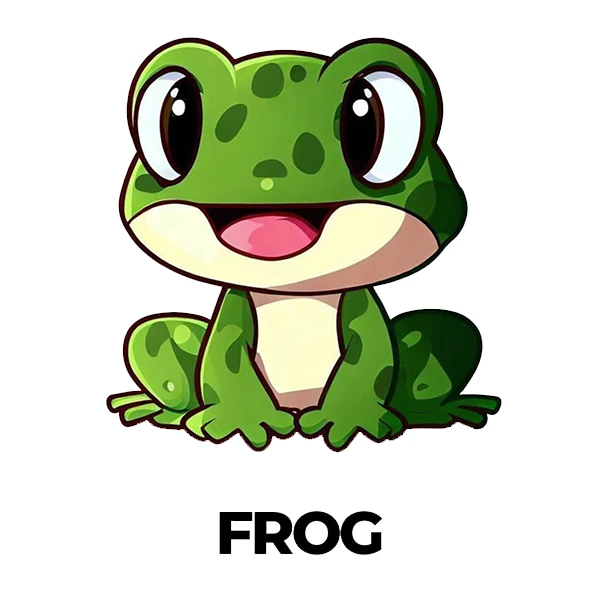 استیکر پارچه و لباس پاد آفرین طرح قورباغه کد 1563