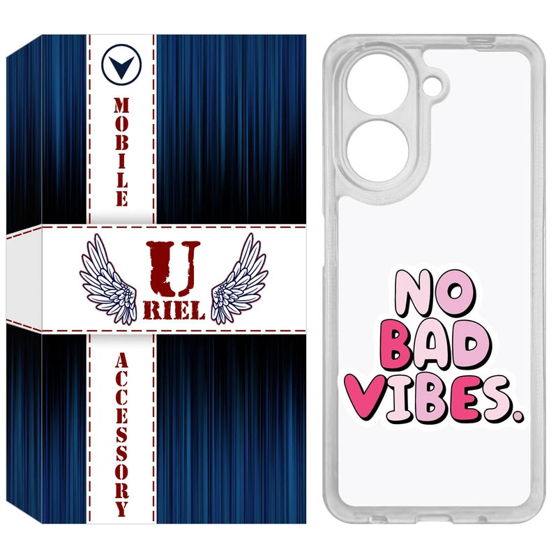 کاور یوریل مدل Clear کد 92 طرح انرژی مثبت مناسب برای گوشی موبایل شیائومی Redmi A5 4G / Poco C71