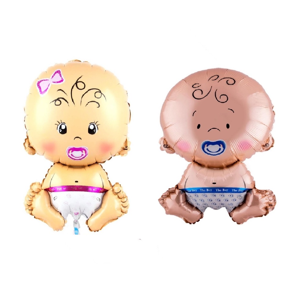 بادکنک فویلی مدل نوزاد دختر و پسر 