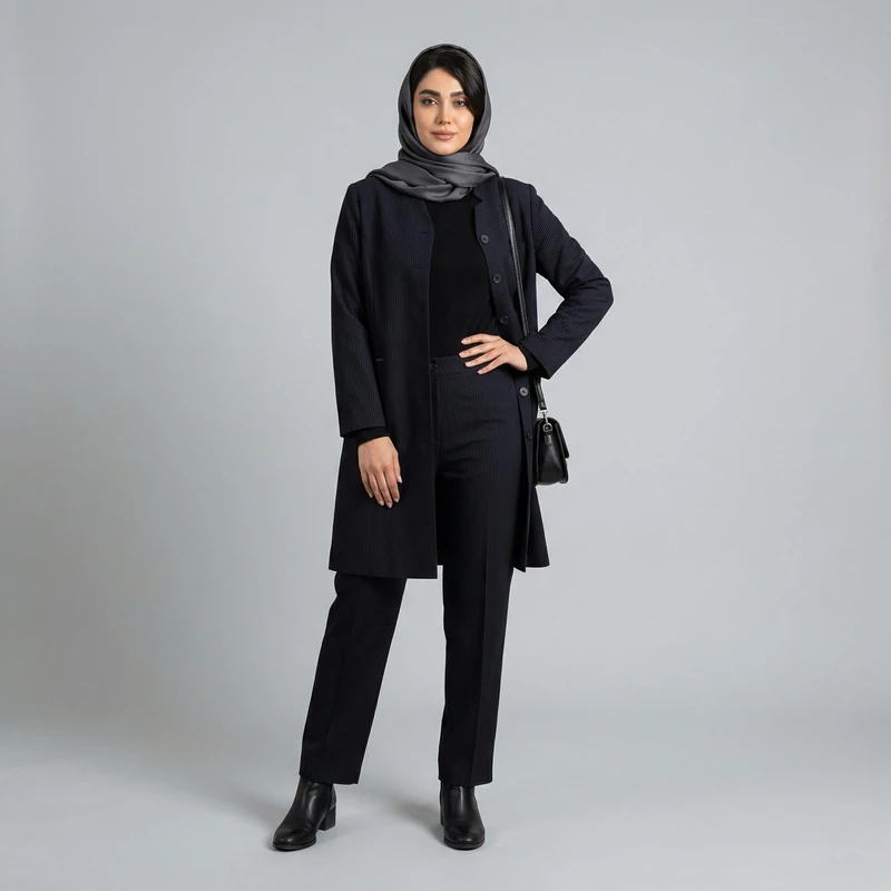 مانتو و شلوار زنانه السانا مدل حدیث کد 52128