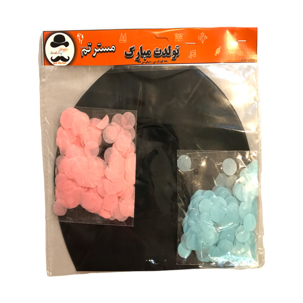 بادکنک آرایی مسترتم طرح تعیین جنسیت پلاس مجموعه 15عددی