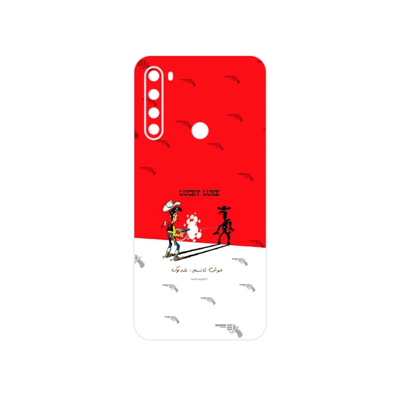 برچسب پوششی ماهوت مدل Lucky Luke مناسب برای گوشی موبایل شیائومی Redmi Note 8 2021
