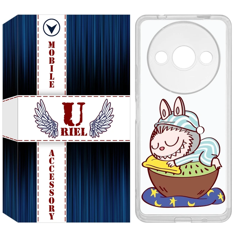 کاور یوریل مدل Clear کد 127 طرح لبوبو Labubu مناسب برای گوشی موبایل شیائومی Redmi A3 / A3x