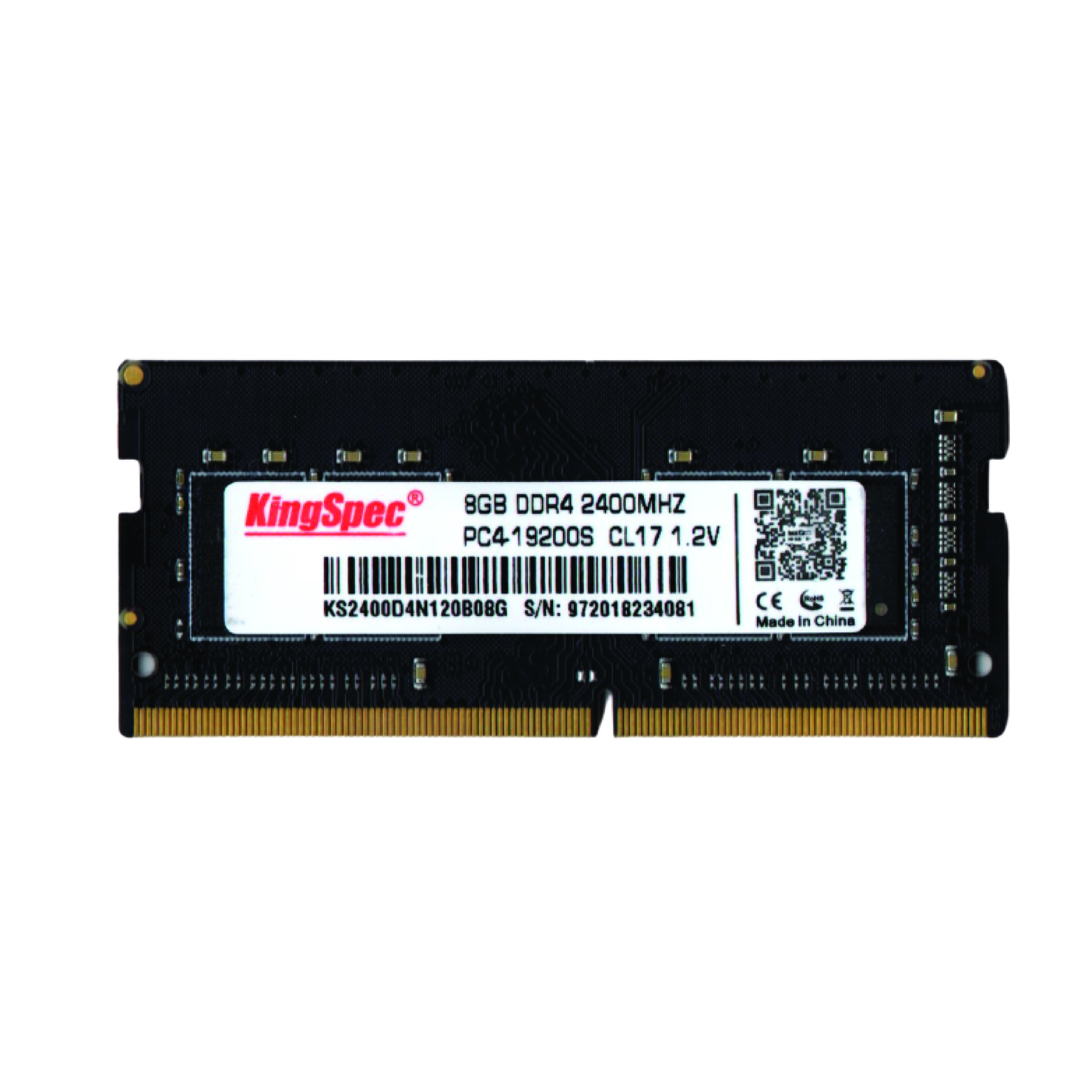 رم لپ تاپ DDR4 تک کاناله 2400 مگاهرتز CL17 کینگ اسپک مدل 19200s ظرفیت 8 گیگابایت